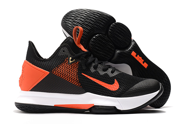 Men's Running weapon LeBron James Witness 4 Orange/Black Shoes 045